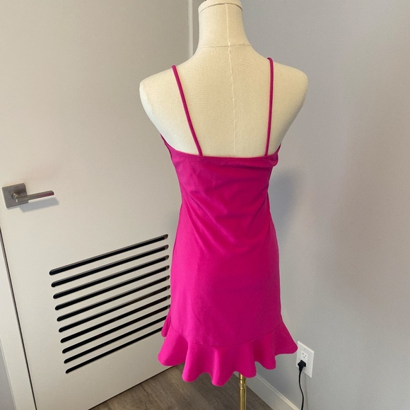 Pink Twist Front Mini Dress | Fashion Nova Ruffle - Picture 5 of 6